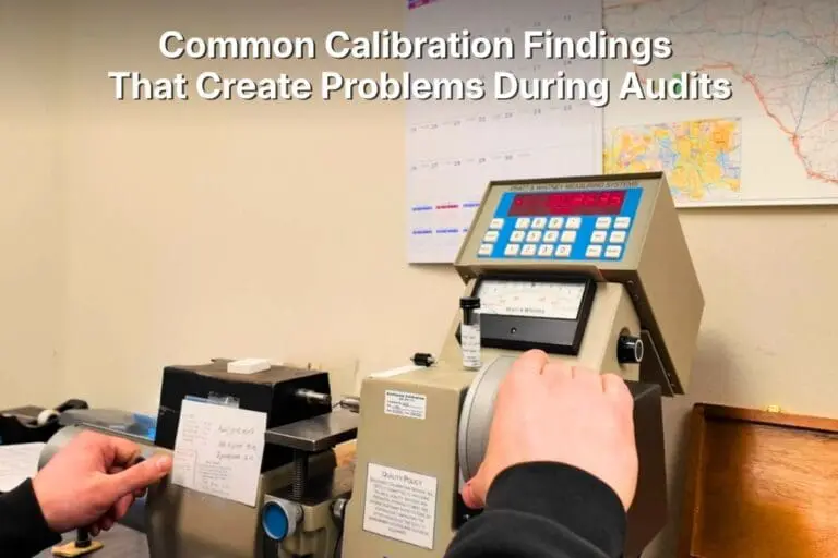 Common Calibration Findings That Create Problems During Audits